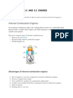 Internal Combustion Engines:: I.C and E.C Engines