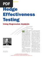 Hedge Effectiveness Testing: Using Regression Analysis