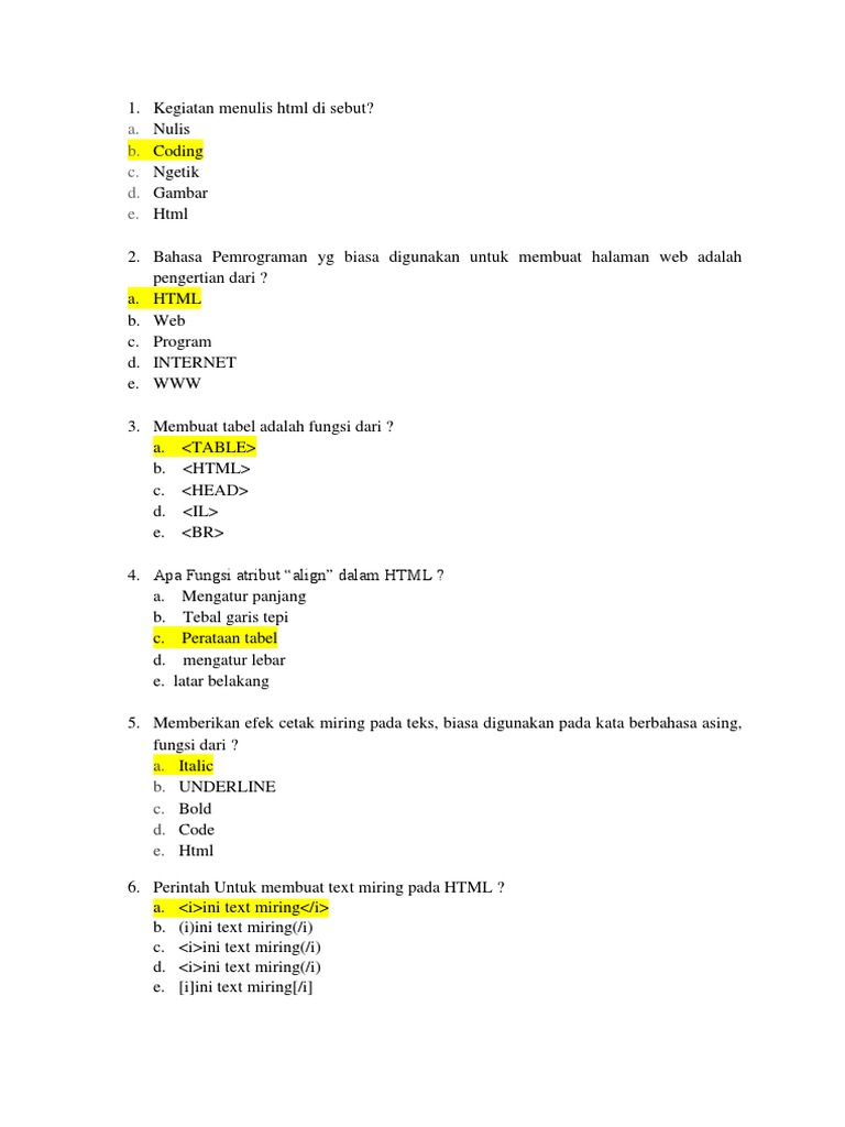 Bahasa Pemrograman untuk Halaman Web | PDF