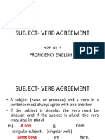 Week 5 Subject - Verb Agreement