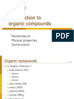 Introduction to Organic Compounds: Nomenclature, Properties and Reactions