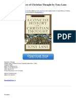 A Concise History of Christian Thought by Tony Lane: Download Here