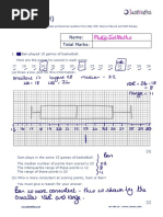 Box Plots (H) : Name: Total Marks