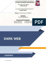Active Learning Assignment Presentation On: "Dark Web" Subject: Cyber Security (2150002) Guided by