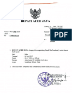 Surat Bupati Aceh Jaya