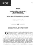 Resenha Uma Gota Amarga - histórias de nacionalização do ensino