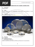 Experiment # 02 Particle Size Distribution of Coarse Aggregates