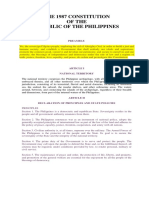 1987 PHILIPPINES CONSTITUTION