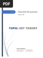 Discrete Structures: Topic