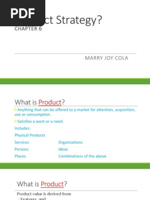 Product Strategy