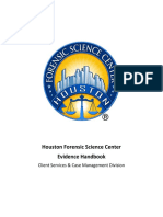 Houston Forensic Science Center Evidence Handbook: Client Services & Case Management Division