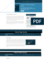 Python, Django and MySQL Mini Project on College Management System Screens