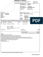 Purchase Order for Pneumatic Rammer