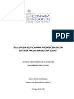 Evaluación Del Programa Nodos de Educación Superior para La Innovación Social PDF