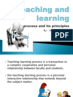 Teaching and Learning