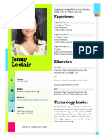 Leclair Resume Sticky Note