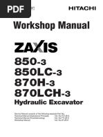 Hitachi Zaxis 330-3-350-3 Class Hydraulic Excavator Service Repair
