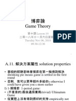 Game Theory Lesson 10 Notes