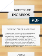 Definicion de Ingresos