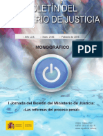 Boletín Del Ministerio de Justicia. Las Reformas Del Proceso Penal