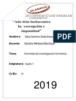 "Año Dela Luchacontra La Corrupción e Impunidad": Nombre: Docente: Sandra Melissa Manrique