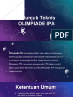 Petunjuk Teknis Olimpiade IPA