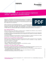 Pose Des Câbles BT en Atmosphère Explosive (ATEX) : Quelques Conseils Avertis