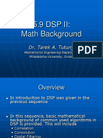 DSP II Math Background