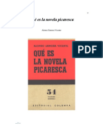 Qué Es La Novela Picaresca Zamora Vicente