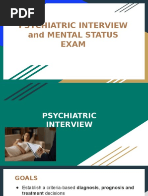 Psychiatric Interview, MSE