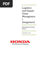 Supply Chain Management System of Honda Motors