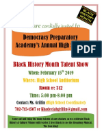 You Are To: Democracy Preparatory Academy's Annual High School