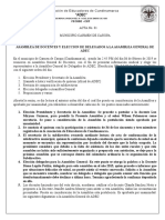 Formato - Acta Subdirectiva Municipal Eleccion Delegados Año 2015