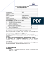 Acta audiencia preparatoria reclamo laboral