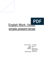 English Work: Verbs-Simple Present Tense