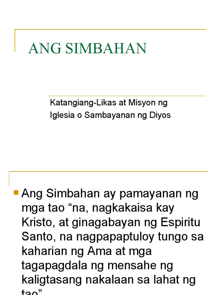 Ang Simbahan | PDF