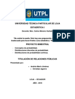 Estadistiac Proyecto Final UNIVERSIDAD TECNICA PARTICULAR DE LOJA
