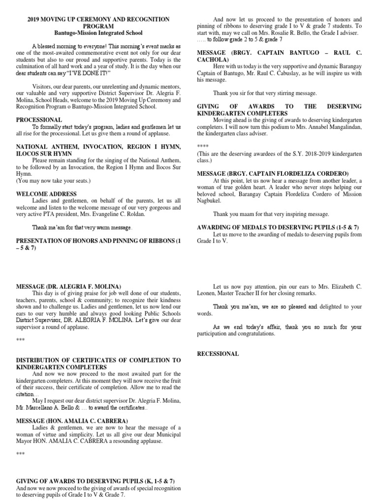 Program Script | PDF