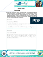 Learning Activity 4 Evidence: My Presentation Outline A. Find A Topic of Personal Interest. Imagine You Are Going To Present That Topic