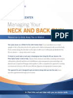 Back Pain and Neck Pain Management