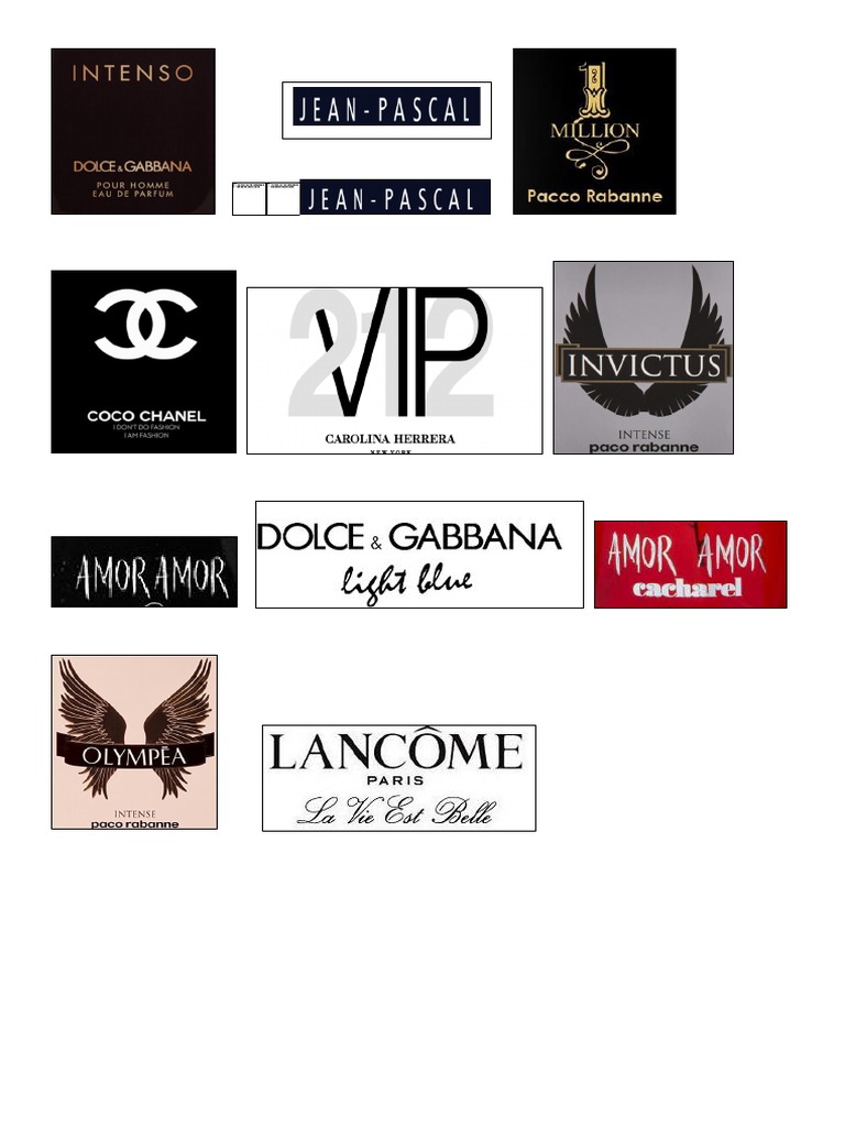 Etiquetas De Perfumes Para Imprimir En Adhesivo Pdf