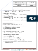Devoir de Synthèse N°2 - Math - Bac Sciences Exp (2012-2013) MR Afli Ahmed PDF