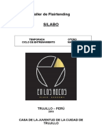 Silabo - Taller de Flairtending Teporada Otoño