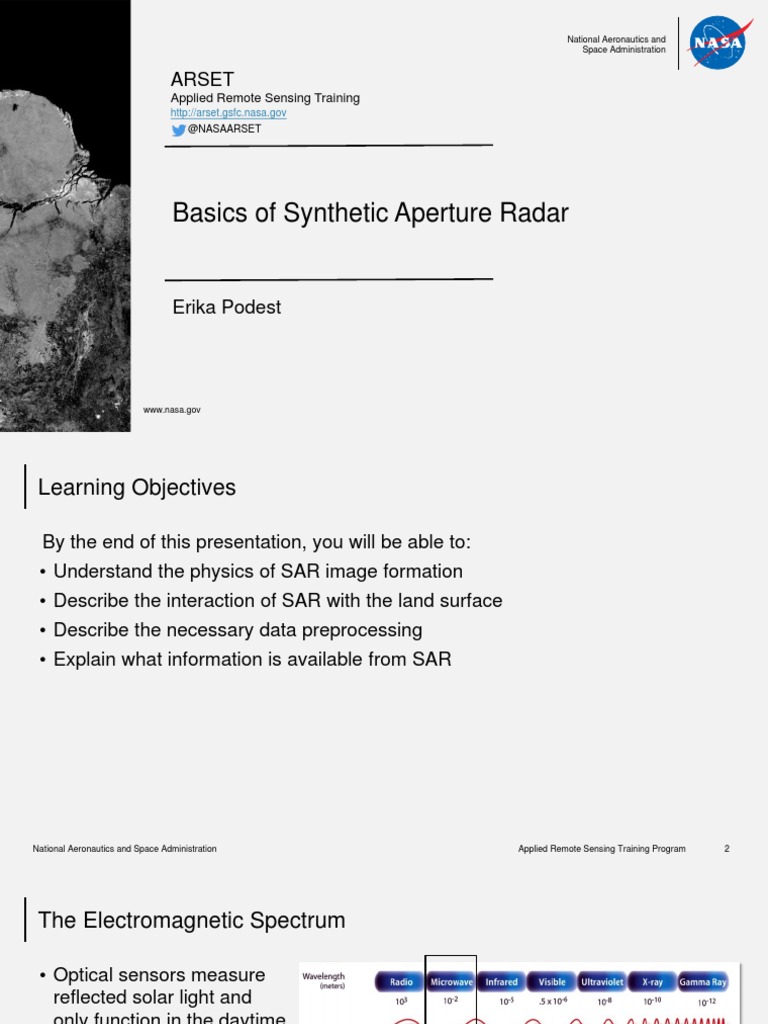 Session1 Sar English Pdf Remote Sensing Radar