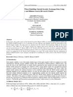 Efficiency Evaluation When Modelling Nairobi Security Exchange Data Using Bilinear and Bilinear-Garch (Bl-Garch) Models