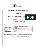 Information of Technology JUN 2018 MPU 1101: Workplace English