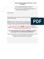 Projeto Integrado de Empreendedorismo