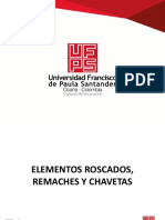 Elementos roscados, remaches y chavetas: clasificación y terminología