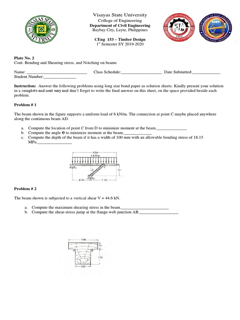 Timber Design Problems and Solutions | PDF | Beam (Structure) | Bending