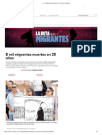 8 Mil Migrantes Muertos en 25 Años 